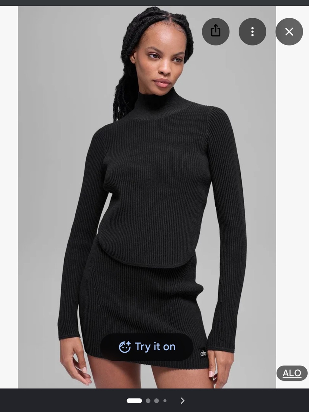 Alo - denim knit long sleeve
